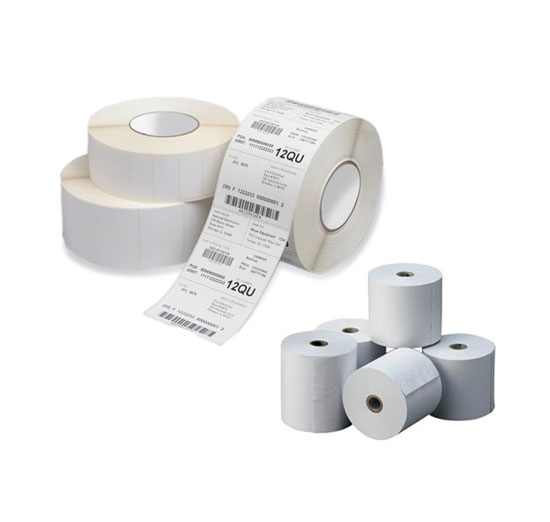 Etiquetas de papel adhesivas para impresoras de etiquetas